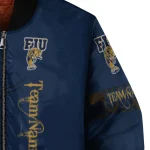 custom fiu panthers tribal deer art blue bomber jacket best selling