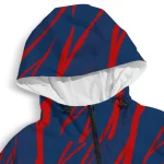 custom florida atlantic owls abstract streaks blue windbreaker jacket best selling