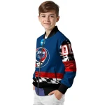 custom florida atlantic owls circle skull blue black bomber jacket best selling