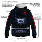custom florida atlantic owls shards cluster blue windbreaker jacket best selling