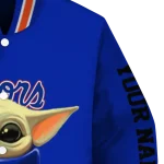 custom florida gators adorable yoda blue black varsity jacket best selling