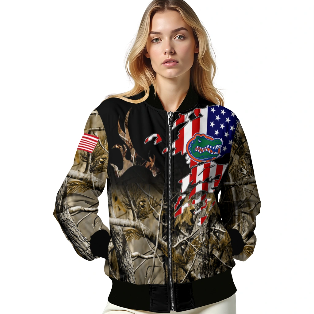 custom florida gators patriot deer camouflage bomber jacket latest model custom florida gators patriot deer camouflage bomber jacket latest model