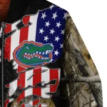 custom florida gators patriot deer camouflage bomber jacket best selling