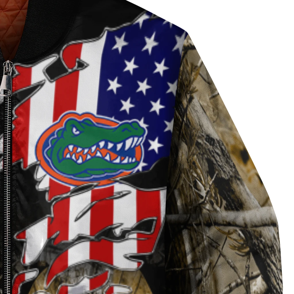 custom florida gators patriot deer camouflage bomber jacket premium grade custom florida gators patriot deer camouflage bomber jacket premium grade