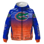 custom florida gators pattern layers blue windbreaker jacket best selling