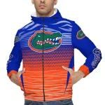 custom florida gators pattern layers blue windbreaker jacket best selling