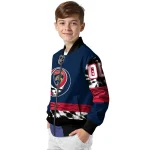 custom florida panthers skull stripe red black bomber jacket best selling