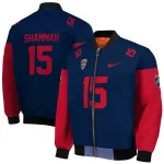 custom florida panthers team patch red bomber jacket best selling