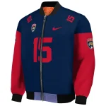 custom florida panthers team patch red bomber jacket best selling