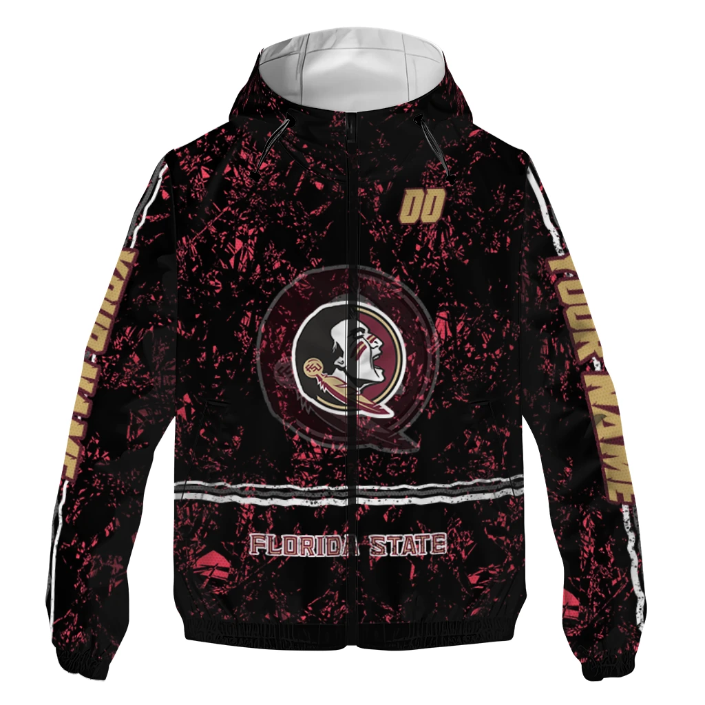 custom florida state seminoles shards cluster garnet windbreaker jacket best selling custom florida state seminoles shards cluster garnet windbreaker jacket best selling