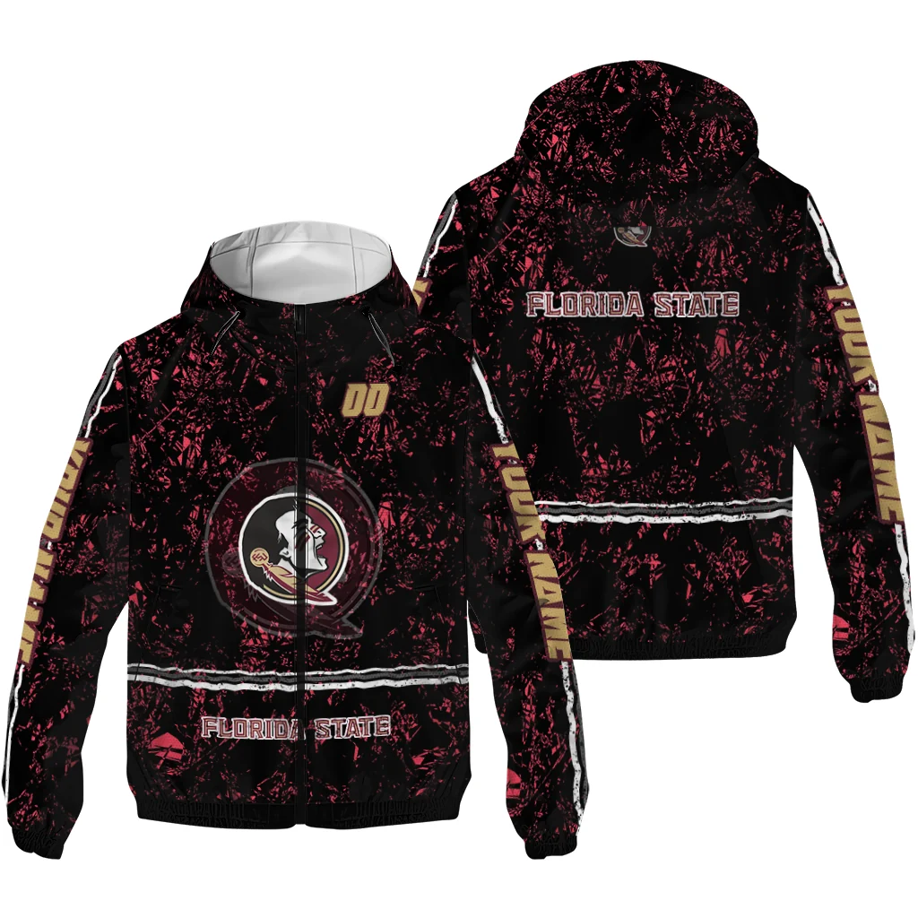 custom florida state seminoles shards cluster garnet windbreaker jacket high quality custom florida state seminoles shards cluster garnet windbreaker jacket high quality