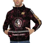 custom florida state seminoles shards cluster garnet windbreaker jacket best selling