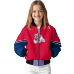 custom fresno state bulldogs chevron style red bomber jacket best selling