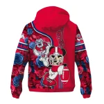 custom fresno state bulldogs football micky mouse red windbreaker jacket best selling