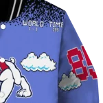custom fresno state bulldogs mario blocks blue black varsity jacket best selling