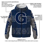 custom georgetown hoyas cat eyes blue windbreaker jacket best selling