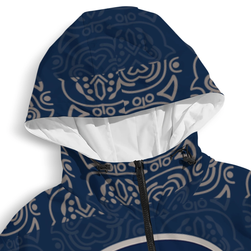 custom georgetown hoyas cat eyes blue windbreaker jacket premium grade custom georgetown hoyas cat eyes blue windbreaker jacket premium grade