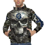 custom georgetown hoyas skull camo camouflage windbreaker jacket best selling