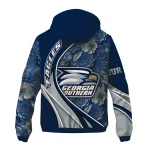 custom georgia southern eagles blossoms helmet blue windbreaker jacket best selling