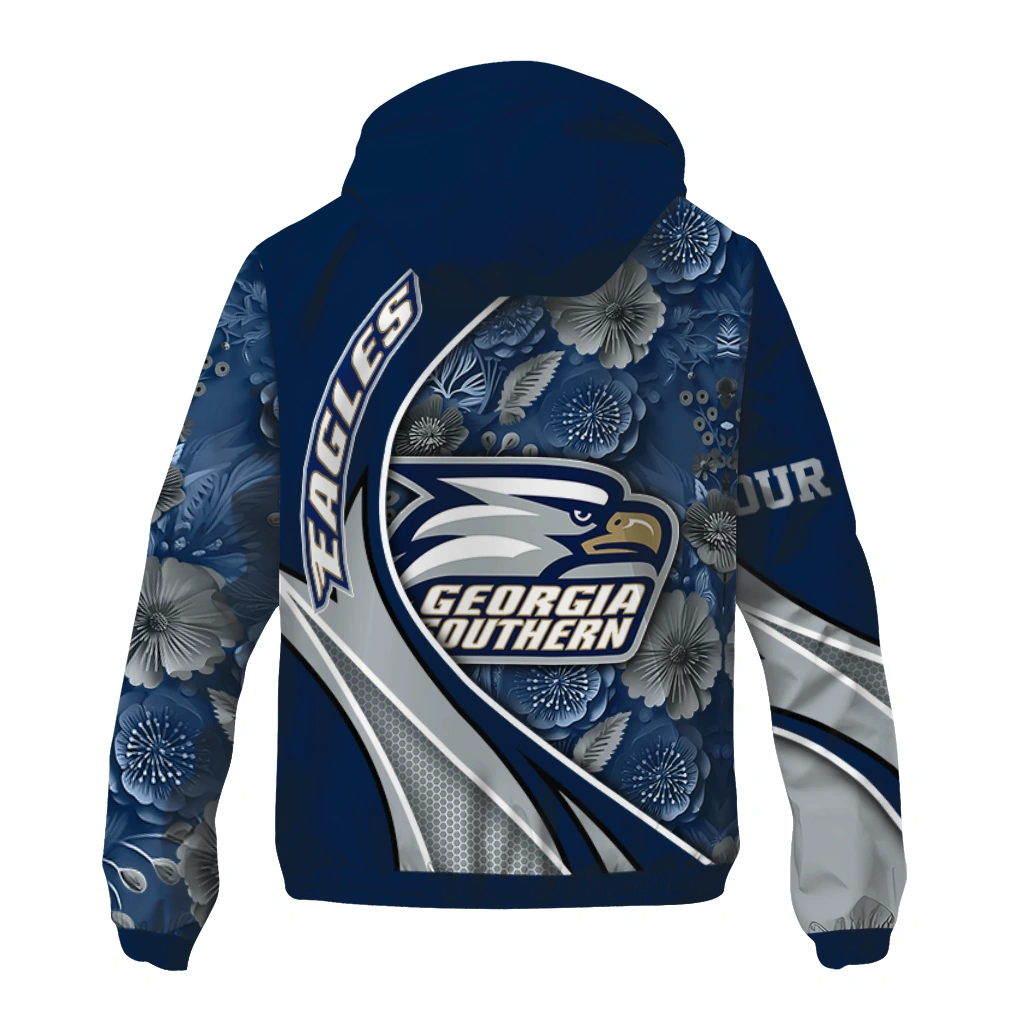 custom georgia southern eagles blossoms helmet blue windbreaker jacket fashion forward custom georgia southern eagles blossoms helmet blue windbreaker jacket fashion forward