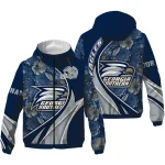 custom georgia southern eagles blossoms helmet blue windbreaker jacket best selling