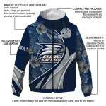 custom georgia southern eagles blossoms helmet blue windbreaker jacket best selling