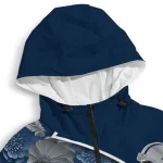 custom georgia southern eagles blossoms helmet blue windbreaker jacket best selling
