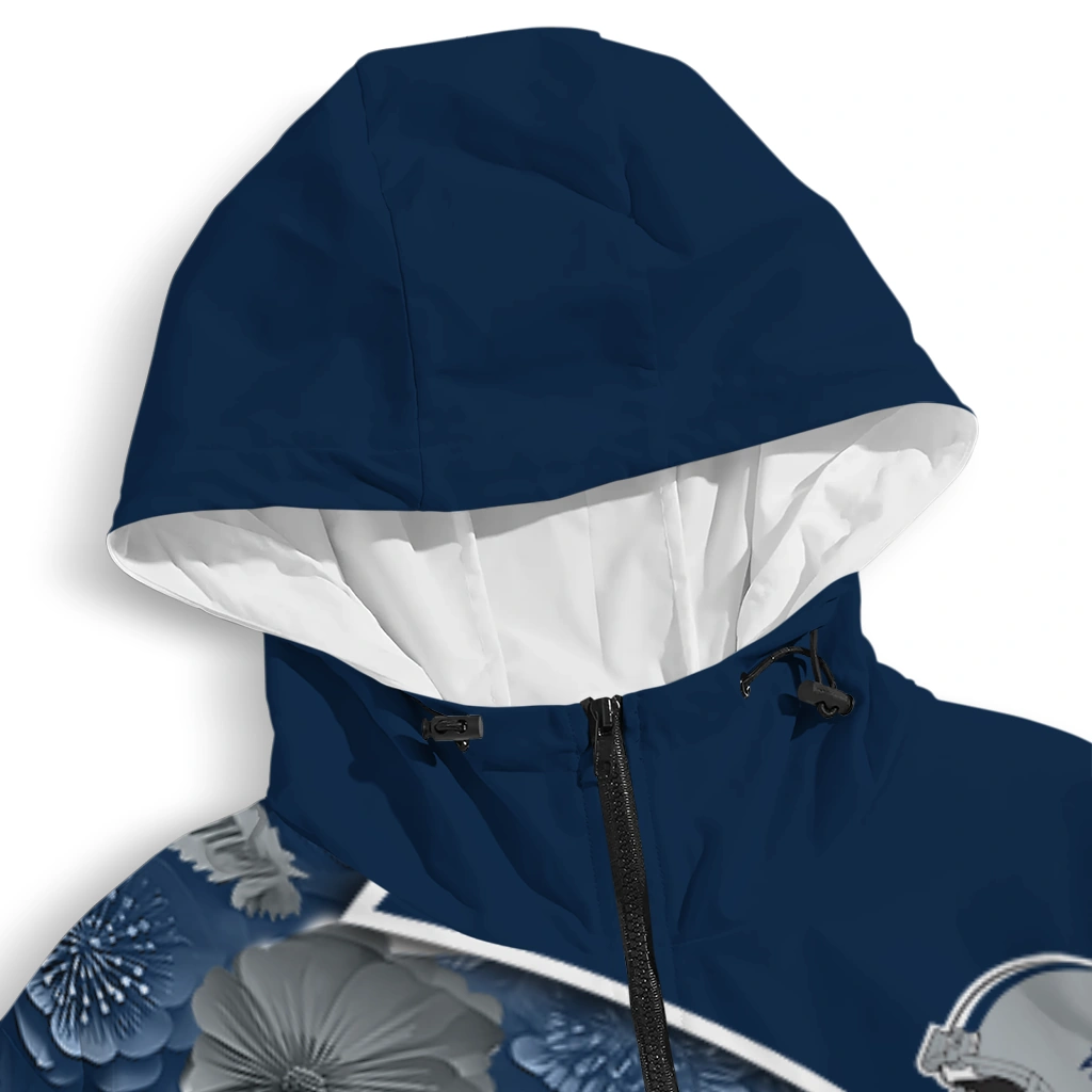 custom georgia southern eagles blossoms helmet blue windbreaker jacket premium grade custom georgia southern eagles blossoms helmet blue windbreaker jacket premium grade