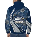 custom georgia southern eagles blossoms helmet blue windbreaker jacket best selling