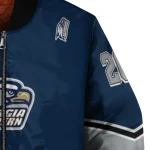 custom georgia southern eagles chevron style blue bomber jacket best selling