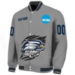 custom georgia southern eagles feral slash grey varsity jacket best selling