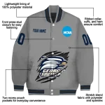 custom georgia southern eagles feral slash grey varsity jacket best selling