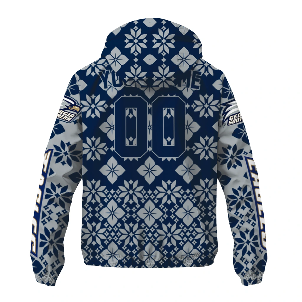 custom georgia southern eagles geometric blossom blue windbreaker jacket fashion forward custom georgia southern eagles geometric blossom blue windbreaker jacket fashion forward
