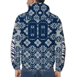custom georgia southern eagles geometric blossom blue windbreaker jacket best selling