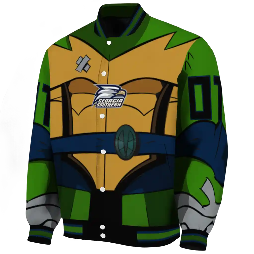 custom georgia southern eagles turtle armor varsity jacket best selling custom georgia southern eagles turtle armor varsity jacket best selling