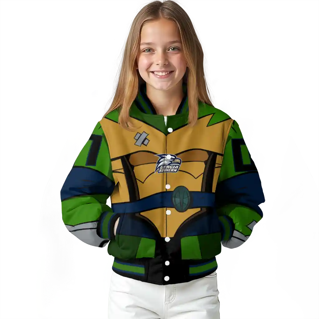 custom georgia southern eagles turtle armor varsity jacket top rated custom georgia southern eagles turtle armor varsity jacket top rated