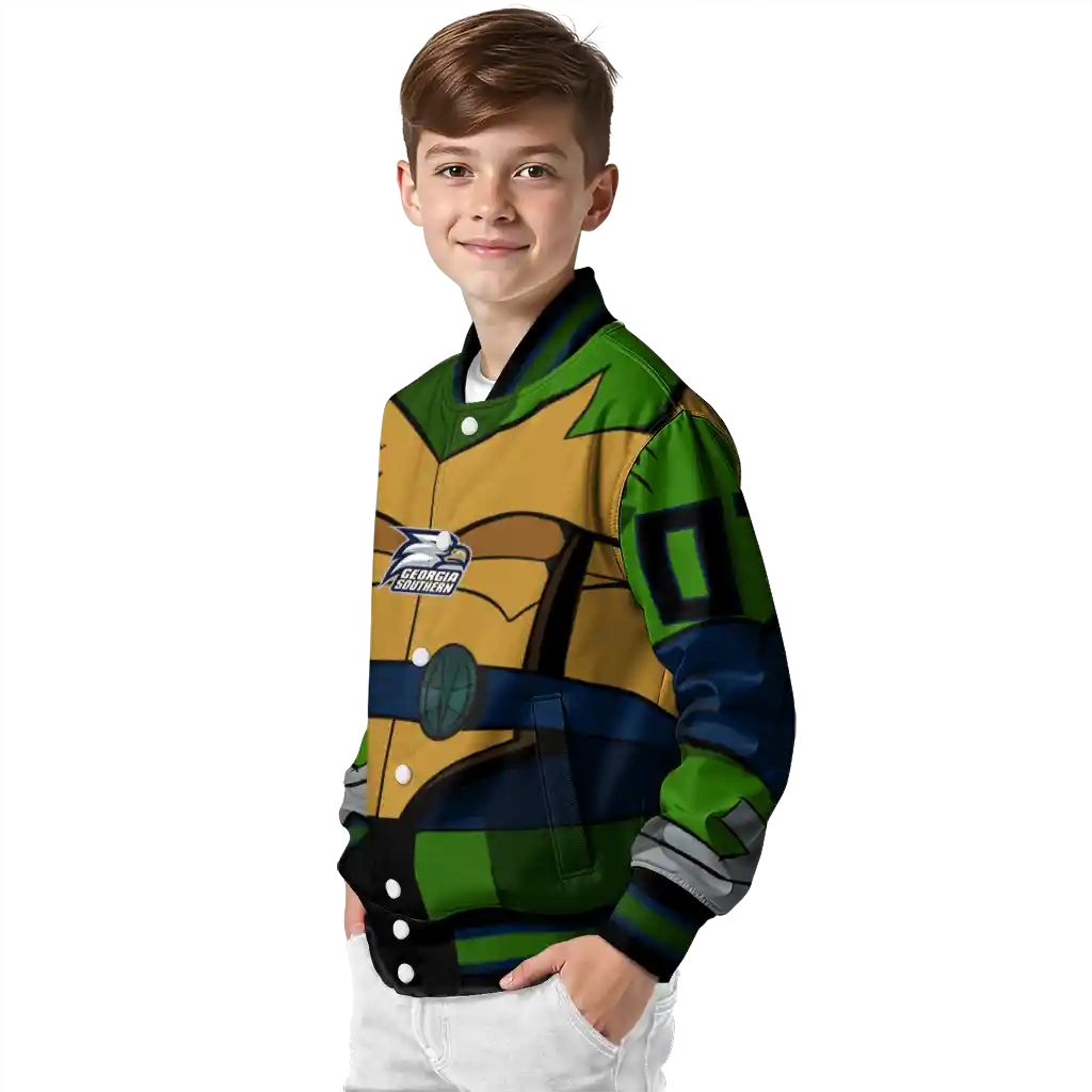 custom georgia southern eagles turtle armor varsity jacket trendy custom georgia southern eagles turtle armor varsity jacket trendy