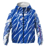 custom georgia state panthers abstract streaks blue windbreaker jacket best selling