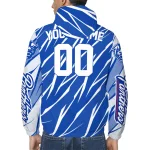 custom georgia state panthers abstract streaks blue windbreaker jacket best selling