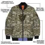 custom georgia state panthers camouflage abstract camouflage bomber jacket best selling