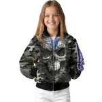 custom georgia state panthers camouflage skull camouflage bomber jacket best selling