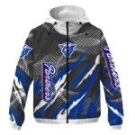 custom georgia state panthers claw mesh blue gray windbreaker jacket best selling