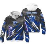custom georgia state panthers claw mesh blue gray windbreaker jacket best selling