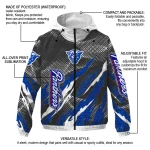 custom georgia state panthers claw mesh blue gray windbreaker jacket best selling