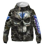 custom georgia state panthers skull camo camouflage windbreaker jacket best selling