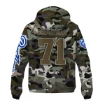 custom georgia state panthers skull camo camouflage windbreaker jacket best selling