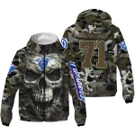custom georgia state panthers skull camo camouflage windbreaker jacket best selling