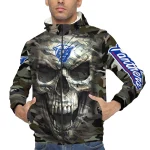 custom georgia state panthers skull camo camouflage windbreaker jacket best selling