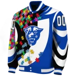 custom georgia state panthers stars and stripes slashes blue varsity jacket best selling