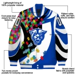 custom georgia state panthers stars and stripes slashes blue varsity jacket best selling